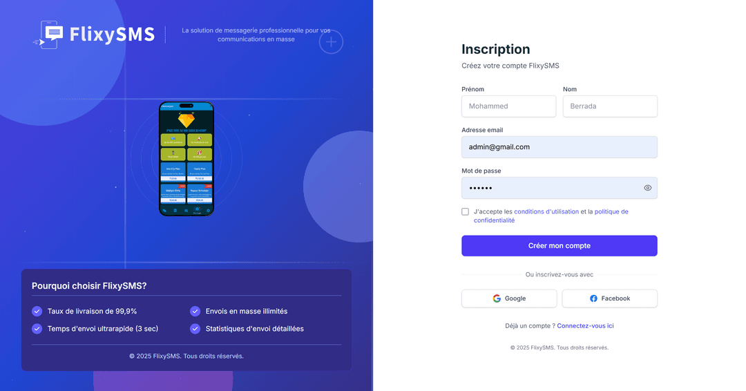 Sign up and install